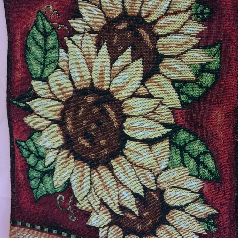 FINAL SALE PRICE New 4 Pc Sunflower Woven Placemat Set